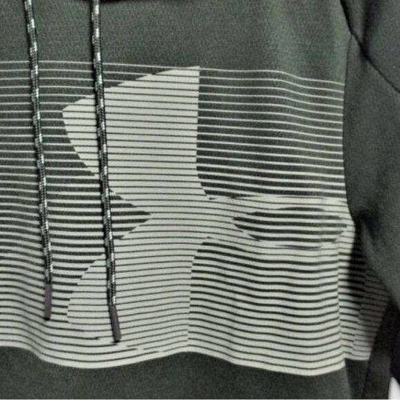 Under Armour Men's Artillery Green Lighter Longer Pull Over Hoodie Size 2XL - Picture 5 of 11